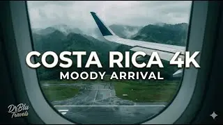 4K Descent into Costa Rica 🇨🇷 | Moody Mountain Views & Airbus A320 Landing