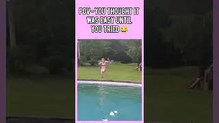 POV -  You thought it was easy until you tried 😂 #funny #haha #fails