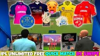HOW TO PLAY IPL AUCTION IN REAL CRICKET-SWIPE || RC SWIPE IPL-10 TEAM !! FREE UNLIMITED QUICK MATCH?
