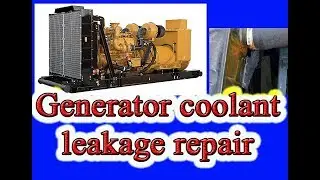 Generator DIY repair. Generator water leakage repair. Generator coolant repair.