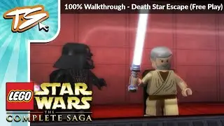 DEATH STAR ESCAPE (FREE PLAY) - Lego Star Wars: The Complete Saga 100% Walkthrough #58