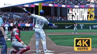 MLB The Show 25! - Boston Red Sox vs.Texas Rangers (PS5 PRO) Gameplay 4K
