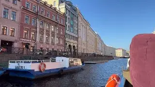 Поездка на лодке [4К] Сент. Петербург Россия