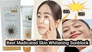 Medicated Whitening Sunblock with SPF 60+| Uvion sunblock review | Uvion sunblock uses in urdu#tips