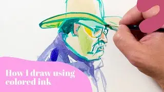 Sketching in Colored Inks