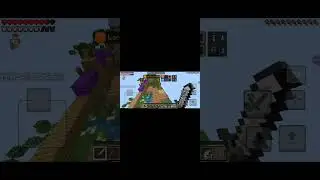 Rapaziada v&iacute;deo jogando Minecraft captura um bloco equipe laranja versus equipe azul deixa o like