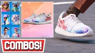 *NEW* BEST NIKE ROSHE ONE 'CHERRY BLOSSOM' KICKS COMBOS! | Fortnite