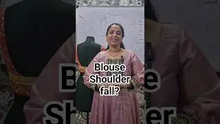 Front deep Blouse shoulder will fall? Deep neck shoulder fall? #blouse #deepneck PART 1