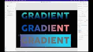 2 ways of creating gradient text - Adobe XD