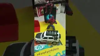 new defender diecast model car with Spiderman #toycars #shortvideo #callection #spiderman #unboxing