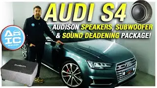Audi S4 модернизирована аудиопакетом Audison (сабвуфер, динамики и шумоизоляция)!