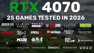 Nvidia RTX 4070 in 2026 - 25 Games Tested - 1080p - 1440p