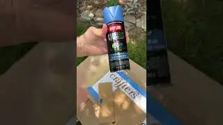 Самодельный коврик для двери, окрашенный аэрозольной краской