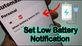 How to Set Low Battery Notification on iPhone 🔋 (Secret iOS Trick!)