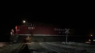 CP 8151, UP 8777 and CP 7037 lead CP 569 westbound at Milepost 70.37 of the CP Crowsnest Subdivision