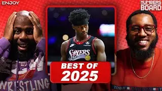 Best 2025 NBA moments: VJ Edgecombe, Josh Giddey, LeBron James | Numbers on the Board | NBA on NBC