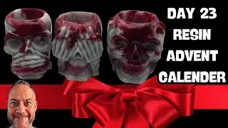 23-й день Адвента из смолы! Черепа для вечеринки в честь рождения ребенка?! 5 вариантов заливки ч...