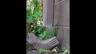 Damaged gutters repair 🔧| Bubbles Window Washing & Gutter Cleaning Chicagoland