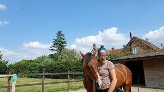 Hand feeding the mouthy horse