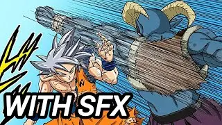 Ultra Instinct Goku vs Moro (Manga) with SFX