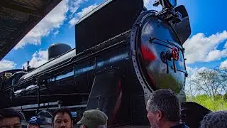 TREN HIST&Oacute;RICO LLEGANDO A CHASCOM&Uacute;S LOCOMOTORA A VAPOR CLASE 12 E 3925 VULCAN FOUNDRY 