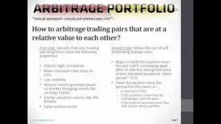 Relative Value Arbitrage | ArbitragePortfolio.com