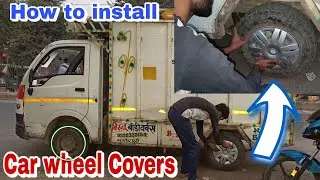 Car Wheel Cover installation in 👉 Tata  Ace | Car Wheel Cover @KristalCars