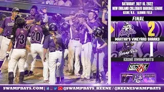 Keene SwampBats vs. Martha's Vineyard Sharks Highlights 7/16/2022