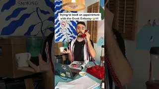 Every Embassy is impossible 😂🇬🇷✨ #funnyvideo #greek #balkanmemes #comdeymemes #shorts
