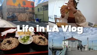 Life in LA Vlog | fall in Los Angeles, beach walks, planning Japan trip, Century City, Japanese food