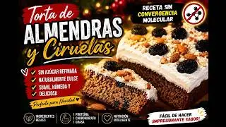 CÓMO HACER TORTA DE NAVIDAD DE CIRUELAS Y ALMENDRAS, SIN CONVERGENCIA MOLECULAR, FÁCIL, DELICIOSA