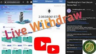 Tron Mining Farm Withdraw | Free Earnings | Live Withdraw|