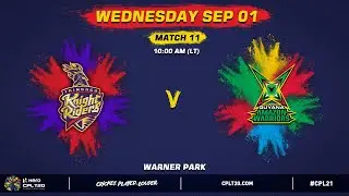 LIVE | Trinbago Knight Riders vs Guyana Amazon Warriors | CPL 2021
