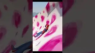 Spiderman 🕷️ Vs Mario 🍄 Crazy Water Slide Ragdoll Challenge 💦 | GTA 5 Fails