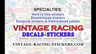 VINTAGE RACING STICKERS & HARD TO FIND DECALS STICKERS - DRAG RACING - NHRA - VINTAGE RACE