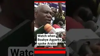 When Boakye Agyarko spoke Arabic and explained