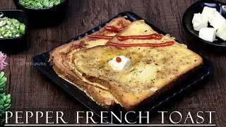 Bokaai&rsquo;s Pepper French Toast | Spicy French Toast | Quick Breakfast Toast | Savory Pepper Toast