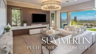 Summerlin Carmel Cliff Community &mdash; одноэтажный дом с 4 спальнями, 3,5 ванными комнатами, площадью более 2851 кв. фута, гаражом на 3 машины