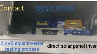 2 KVA solar inverter डायरेक्ट सोलर पैनल से चलने वाला testing and installation#solar converter#solar 
