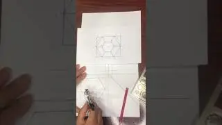 المساقط الثلاثه لهرم سداسي ناقص ٢