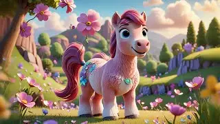 Three Baby Ponies Gallop and Sing | Magical Animal Rhyme | Baby Songs and Preschool Learning