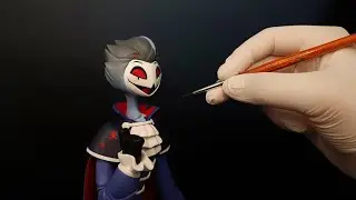 How to make Stolas figure (Air-dry clay) 헬루바 보스 스톨라스 지점토 피규어