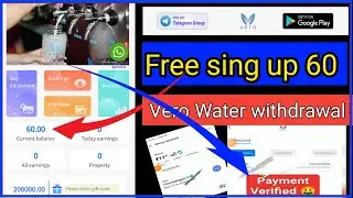 🔥Vero Water New Earning App Today ||  Vero Water App Real Or Fake, vero water withdrawal proof