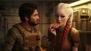 Alien girl Eats Human Cookie that Unexpectedly Affects her strongly.FHY