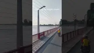 Crossing the Koshi Bridge - Ruthless #koshi #water #river #bihar #nepal #awesome #dangerous