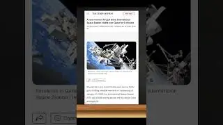 ISS from Qatar｜Judy&rsquo;s One-Minute News for Kids #english #news #kids
