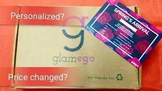 Glamego Box, April 2017 | Price change | Is it personalized?