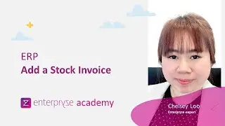 33. Enterpryze ERP Package: How to do Sales process for Items - Enterpryze Academy