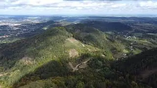 Góry Wałbrzyskie - Borowa (dji mini2, mountain drone)