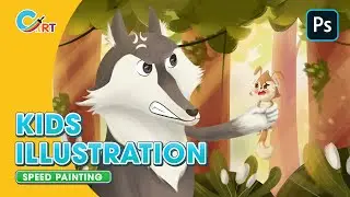 [KID'S ILLUSTRATION]  The Wolf and The Squirrel | Threaten